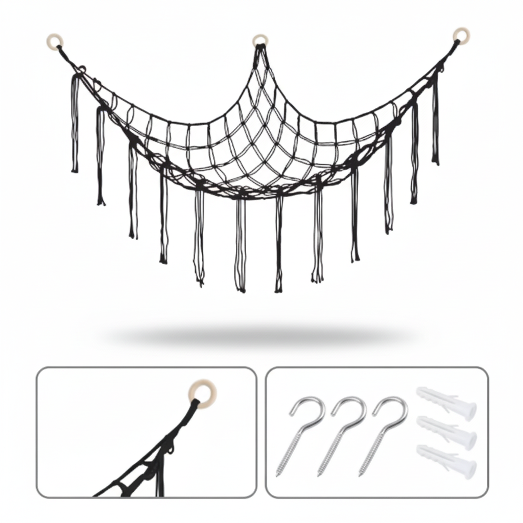 Storage Net Hammock Stuffed Animal Toy Net Kids Room