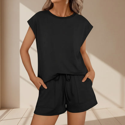 Abbigliamento Donna Estate Completo Due Pezzi Casual Leggero Moda