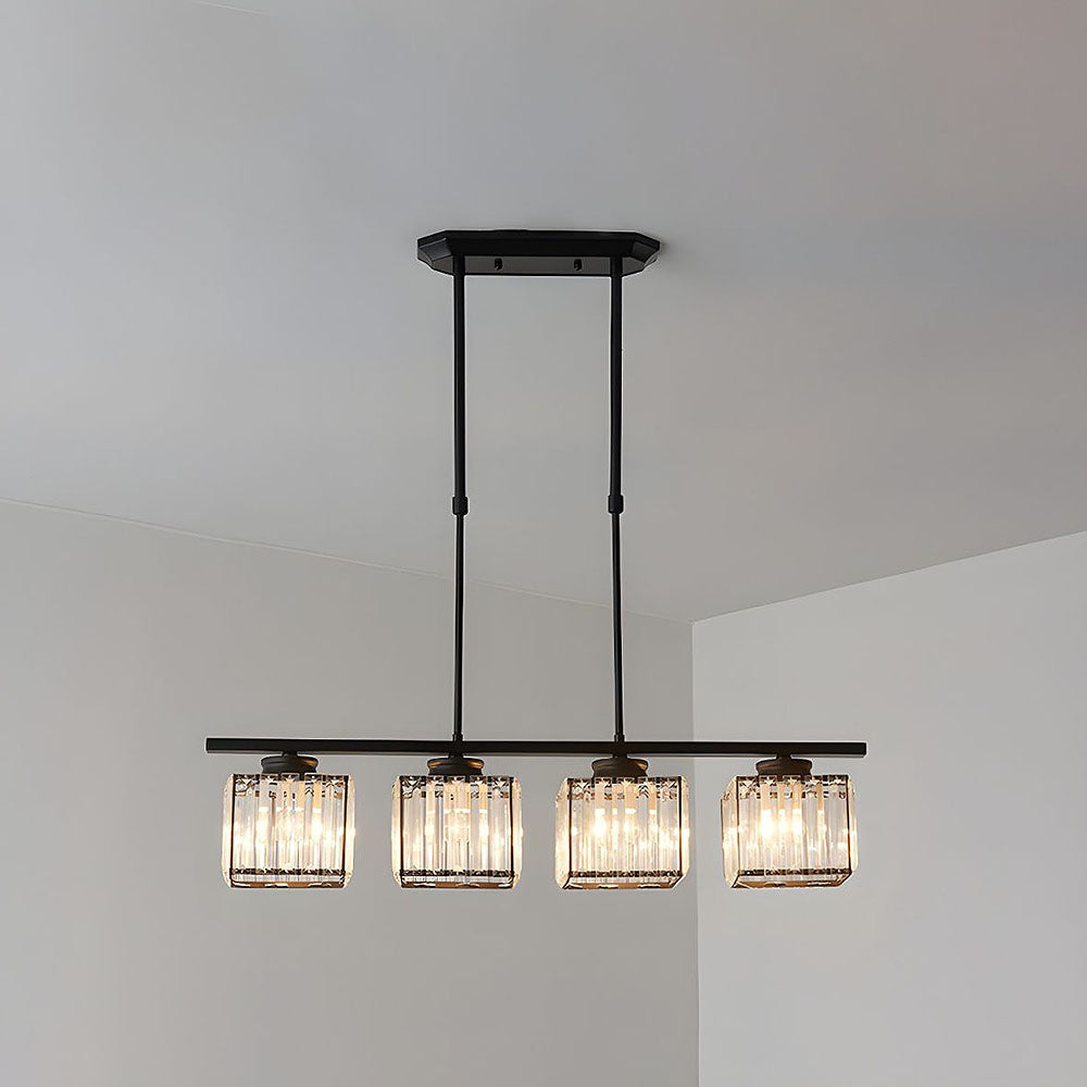 Lampe de plafond insulaire nordique en verre suspension longue