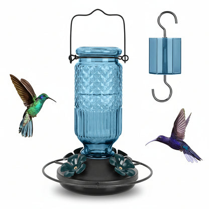 Vogelfutterhaus Glas Hängend Garten Vogelfutterspender