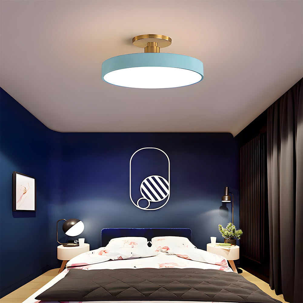 Lámpara de techo LED redonda moderna para pasillo y sala de estar