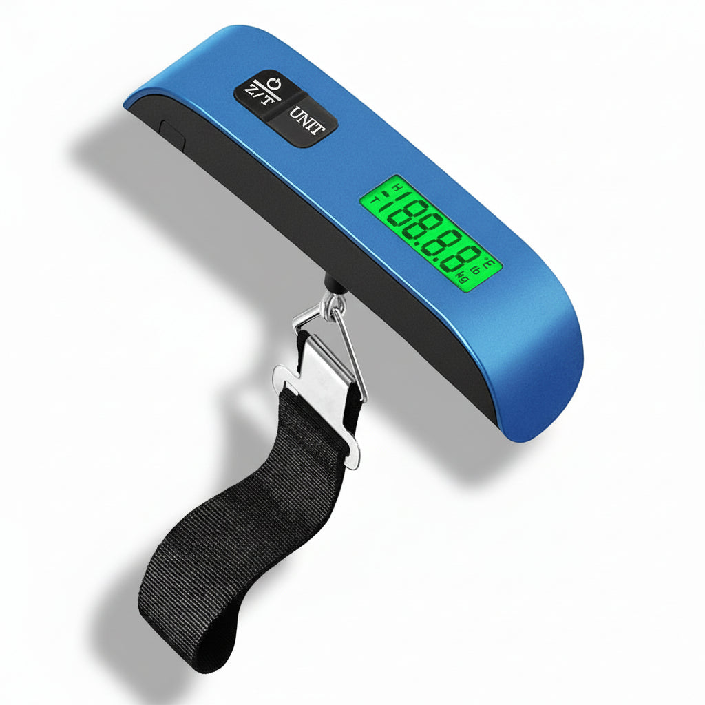 Báscula digital para maletas con pantalla LCD para equipaje y viajes