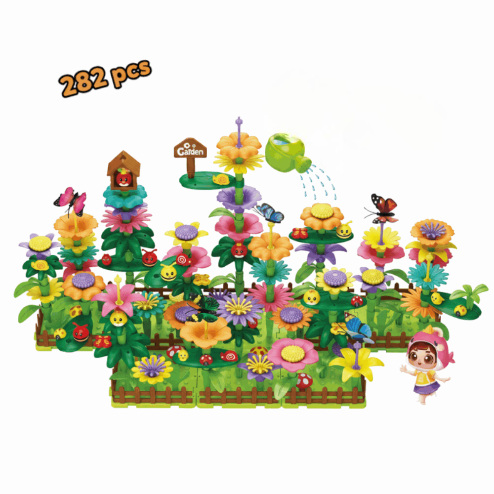 Lernspielzeug Blumen Steckbausteine Kinder Kreativspiel