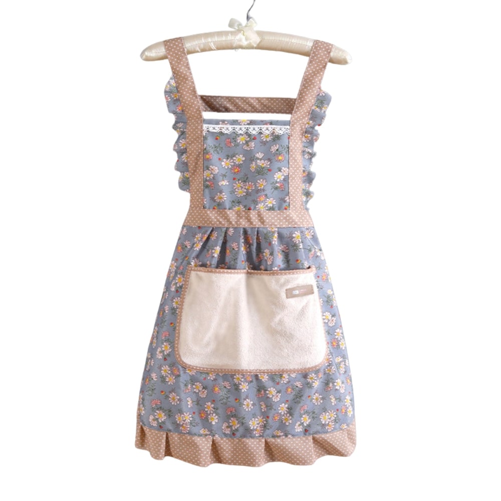 Blumige Küchenschürze Für Frauen Schürze Mit Blumenmuster - Image 2