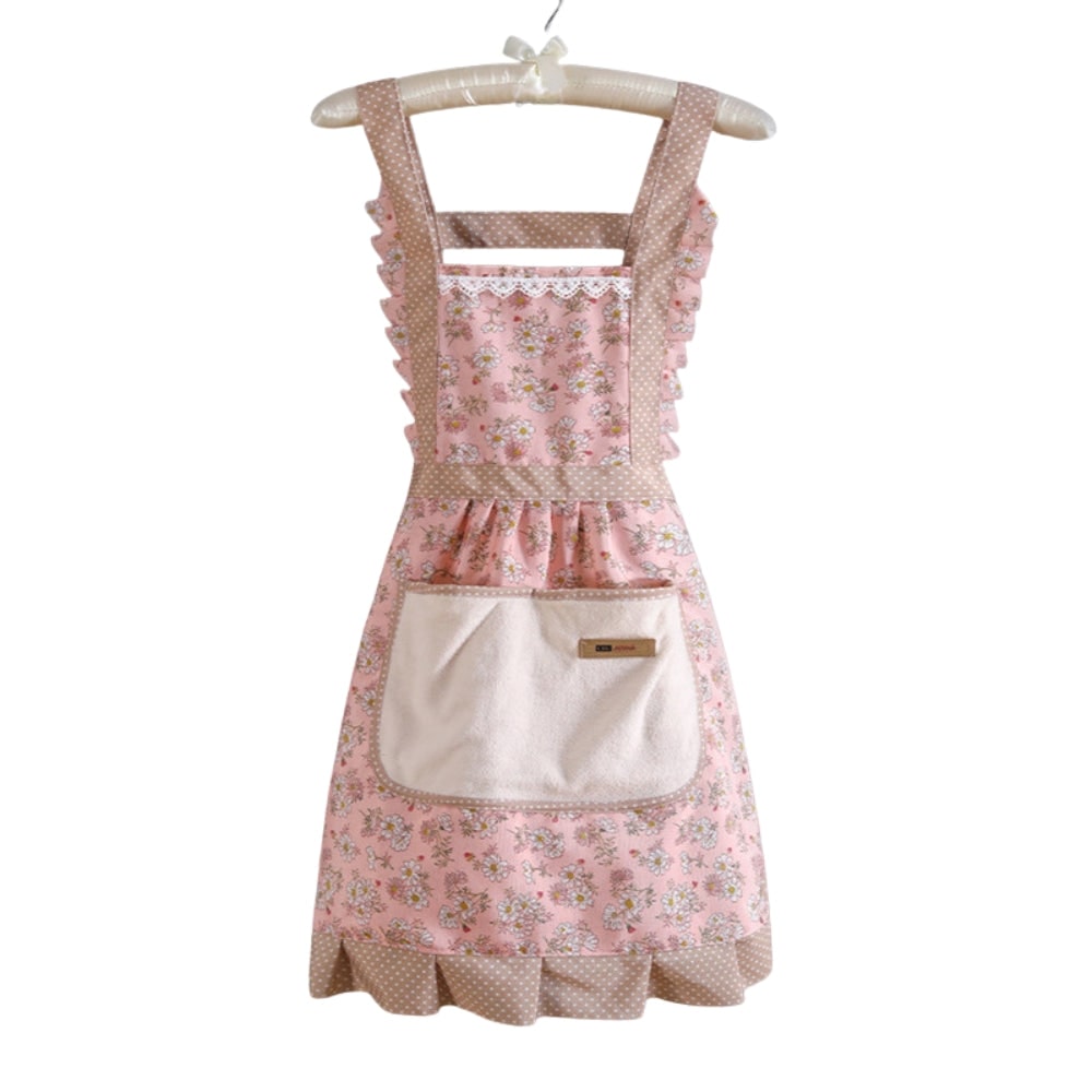Blumige Küchenschürze Für Frauen Schürze Mit Blumenmuster - Image 4