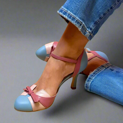 Scarpe Tacchi Alti Donna Fiocco Cerimonia
