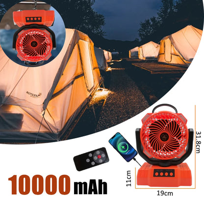 Box Fan Cooling Portable Mini Fan Rechargeable