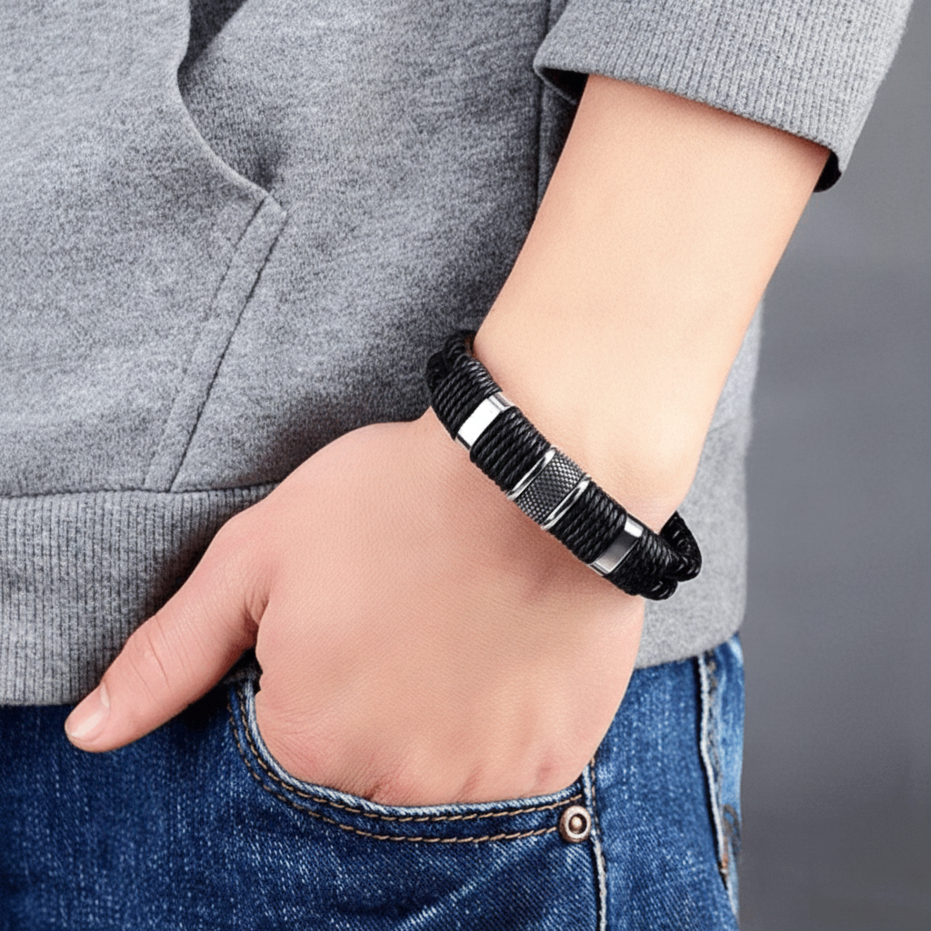 Armband Herren Geflochten Verstellbar Schmuck