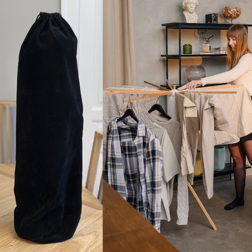 Clothes Drying Rack Smart Shelf Foldable Wall Mount