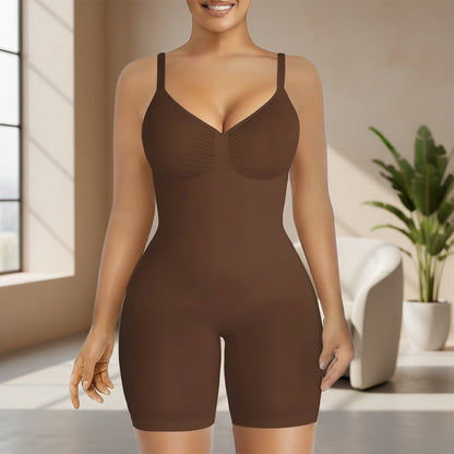 Damen Body Bauchkontrolle Formwäsche Figurformender Body