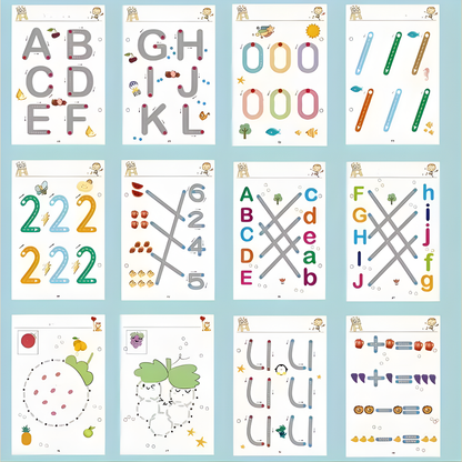 Übungsbuch Vorschule Schreibtraining Kinderarbeitsbuch Lernset