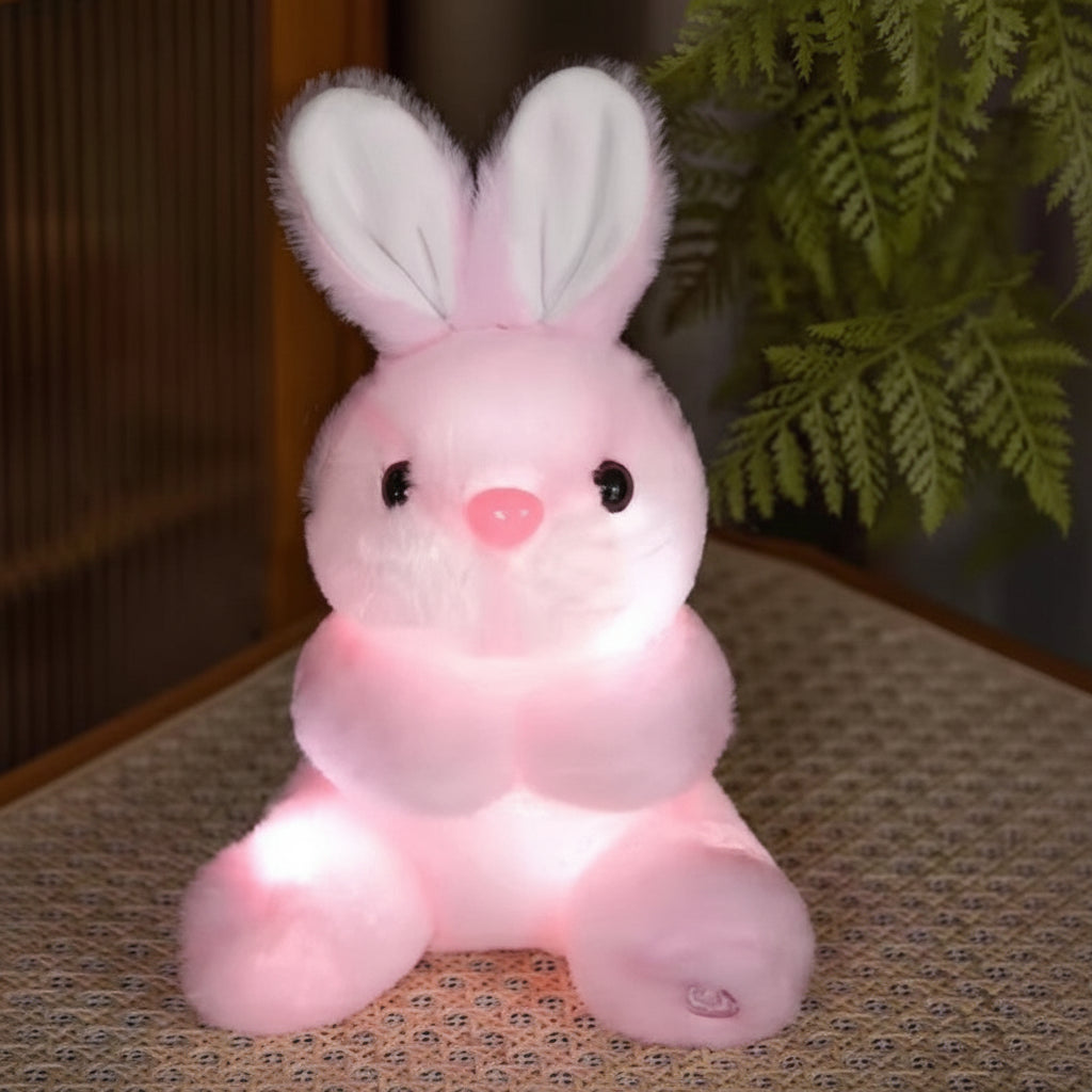Lámpara Infantil Conejo Peluche Luz Nocturna Suave