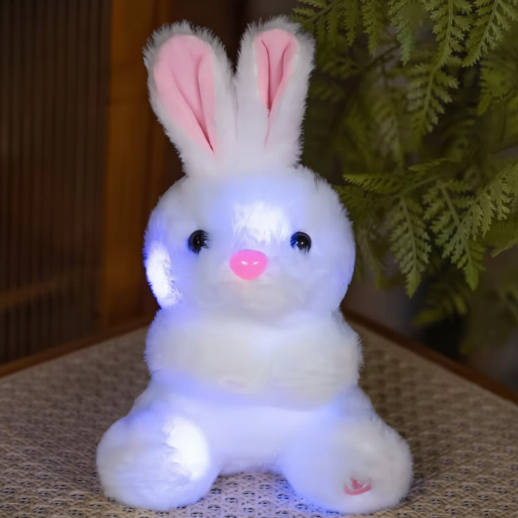 Lámpara Infantil Conejo Peluche Luz Nocturna Suave