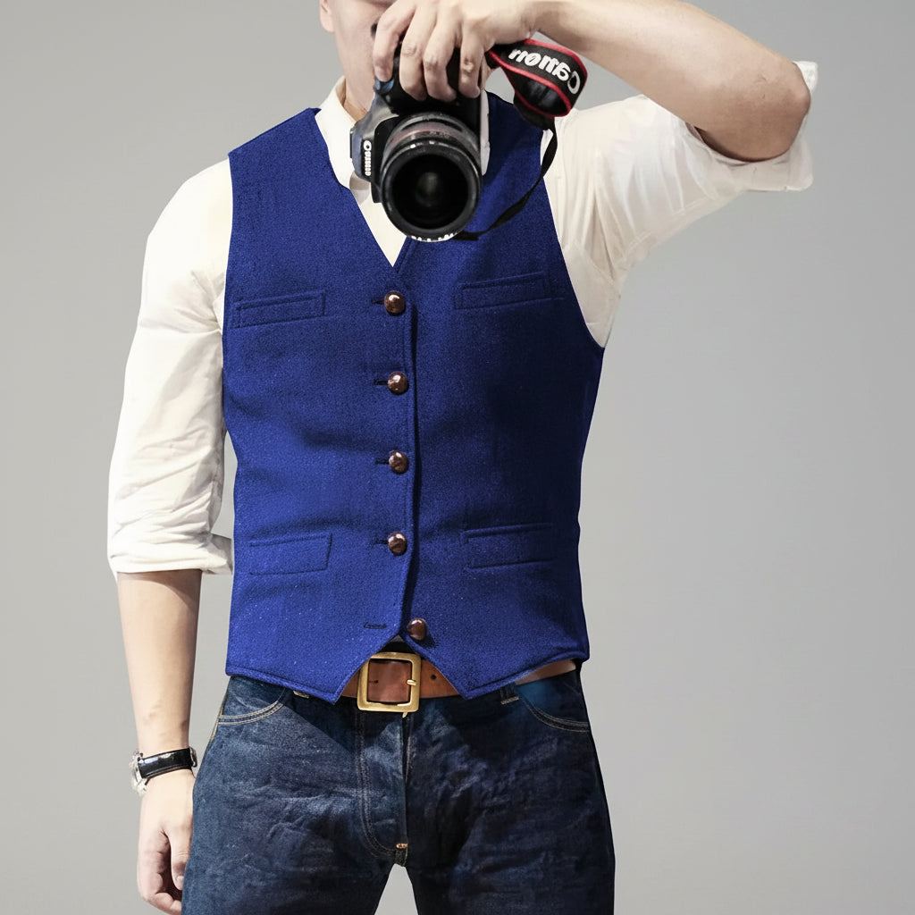 Button Up Weste Casual Fashion Design - Image 5