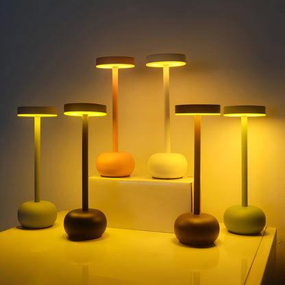 Tischlampe LED Dimmbar USB Wiederaufladbar Modernes Metall Design