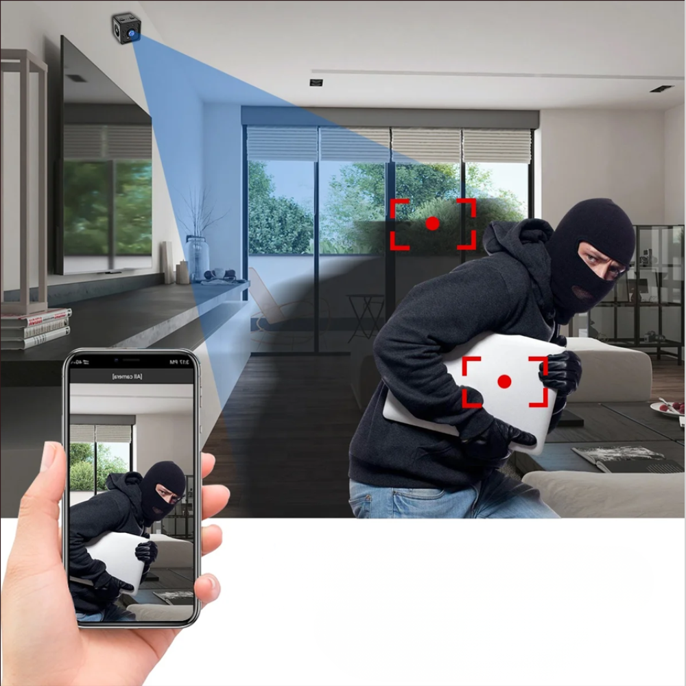 Mini-WLAN-Kamera Full HD Bewegungserkennung Nachtsicht