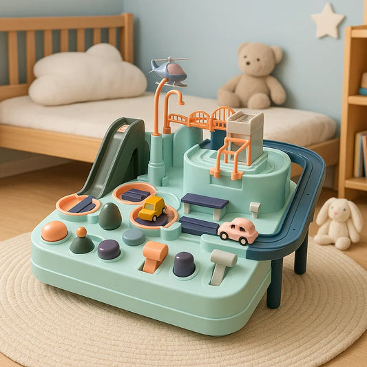 Set gioco avventura auto pista da corsa gioco educativo per bambini