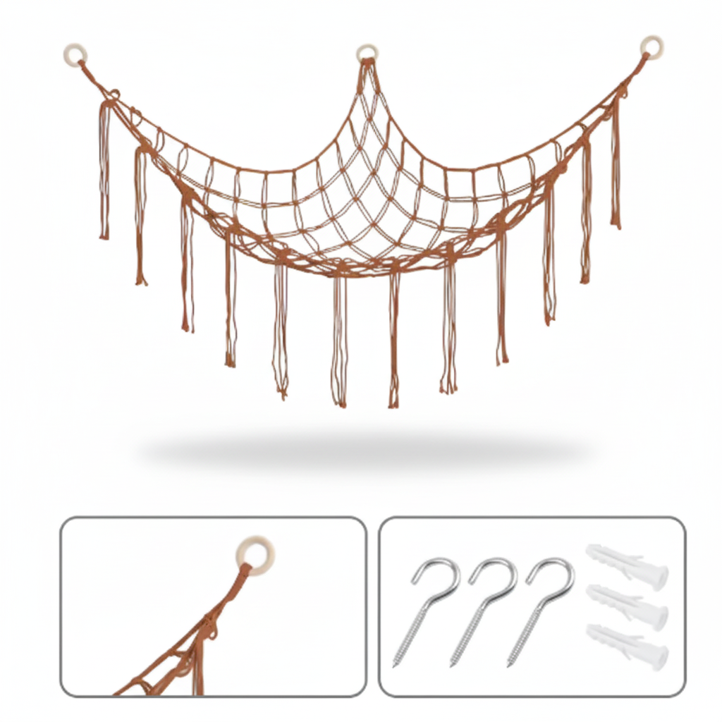 Storage Net Hammock Stuffed Animal Toy Net Kids Room