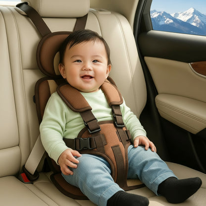 Asiento infantil seguro con cinturón, para viajes en coche