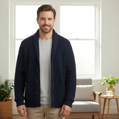 Casual Strickjacke Knopfverschluss - Image 3