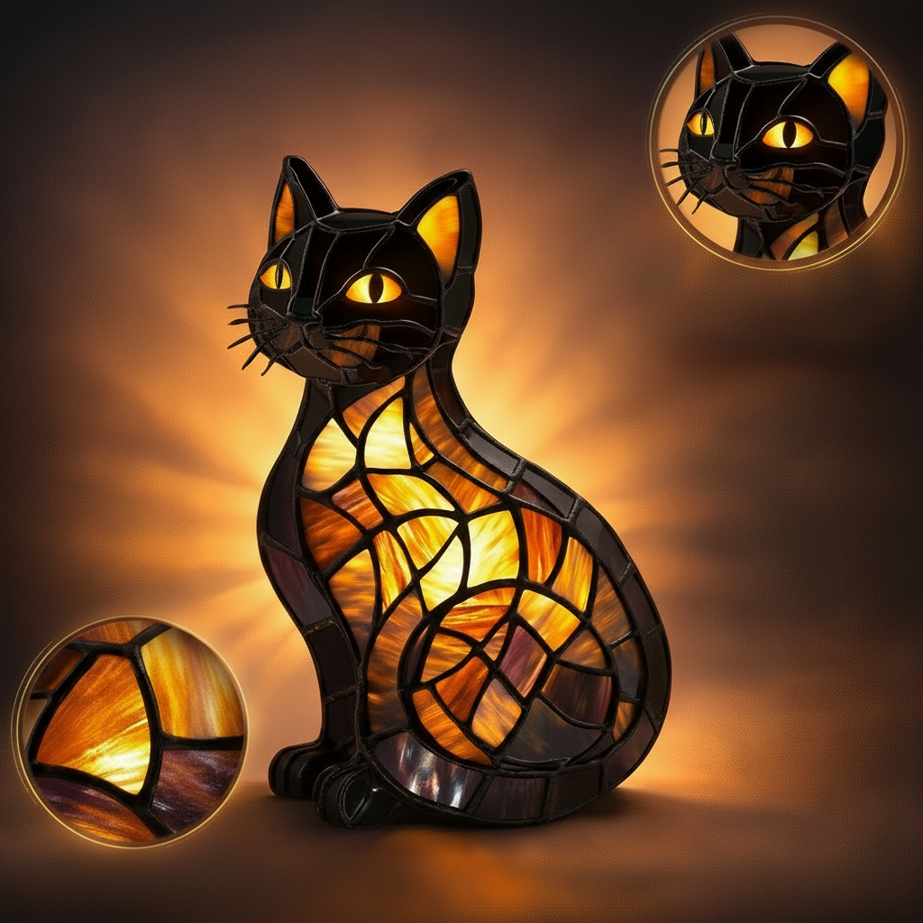 Table Lamp Cat Style Night Light