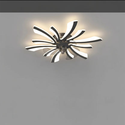 Ventilatore Soffitto LED Telecomando Lampada Moderna