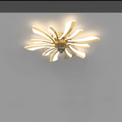 Ventilatore Soffitto LED Telecomando Lampada Moderna