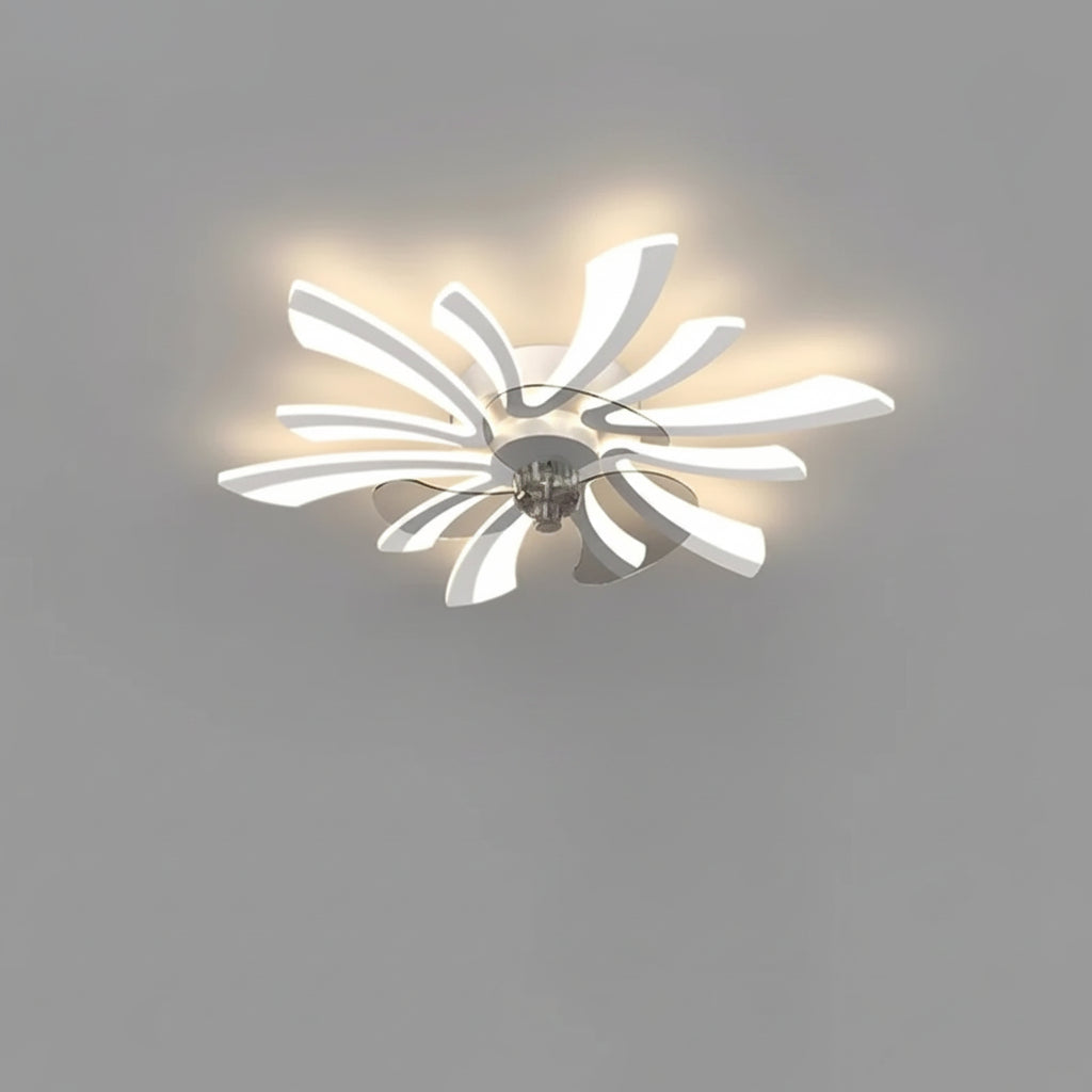 Ventilatore Soffitto LED Telecomando Lampada Moderna