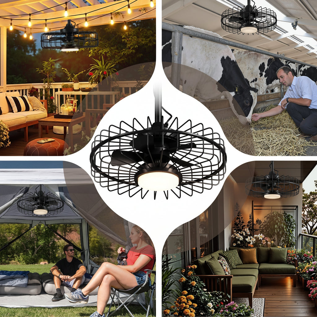 Deckenventilator Kühlung LED Ventilator App Steuerung