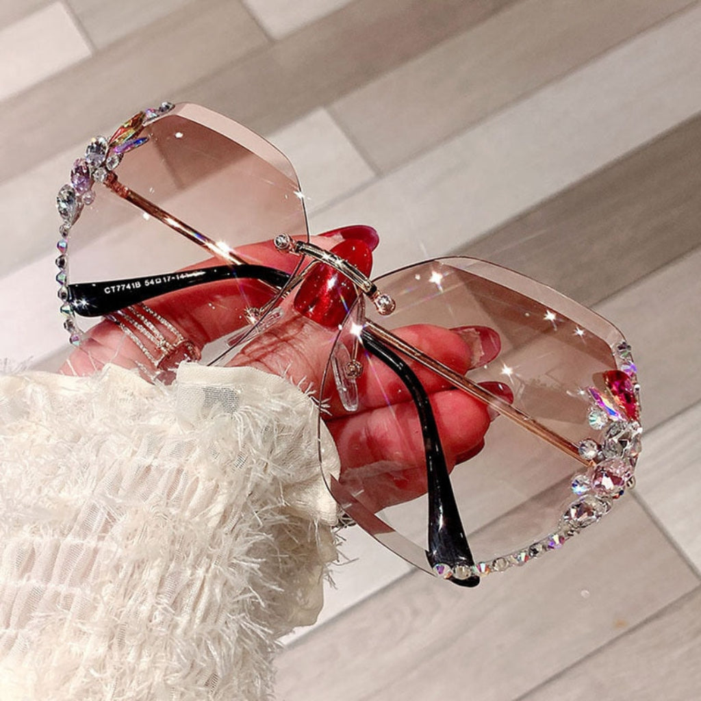 Occhiali Da Sole Donna Senza Montatura Protezione UV Moda