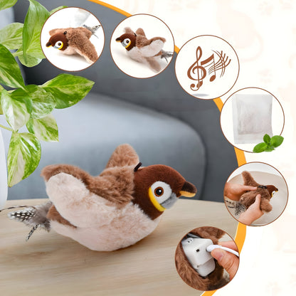 Cat Toy Bird with Sound and Movement