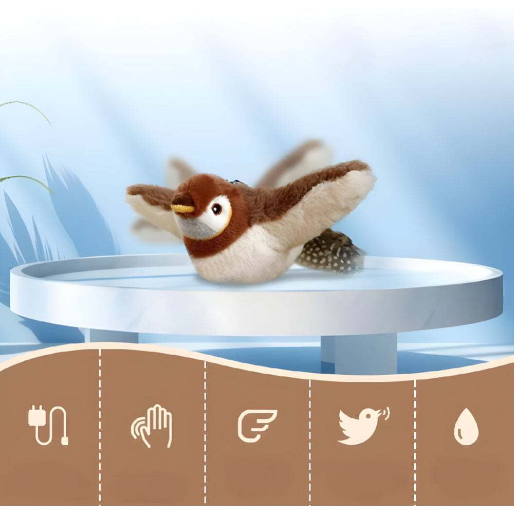 Cat Toy Bird with Sound and Movement