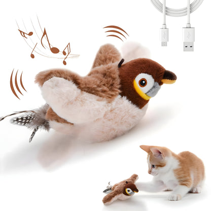 Cat Toy Bird with Sound and Movement