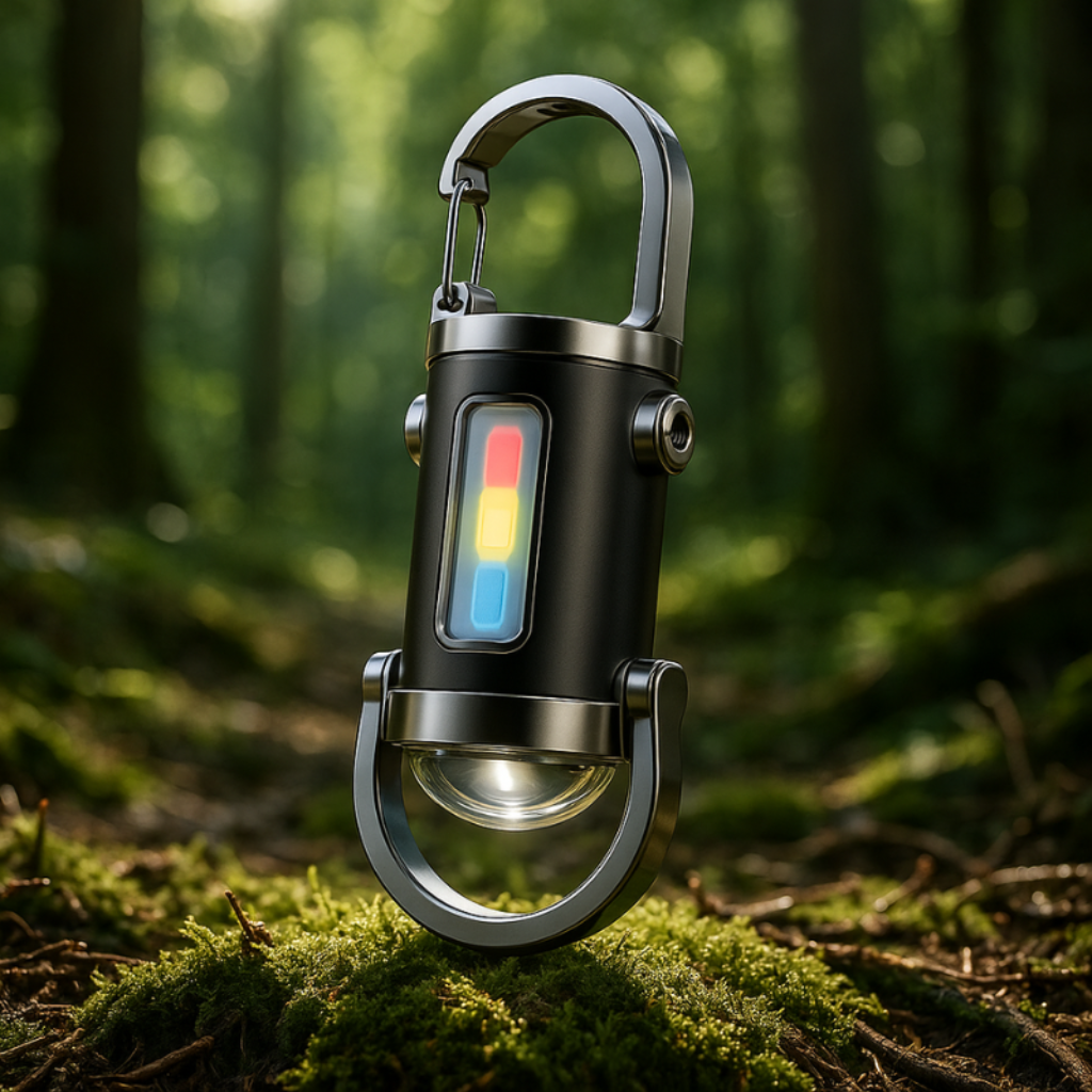 Clip Taschenlampe Tragbare LED Leuchte Karabiner - Image 1