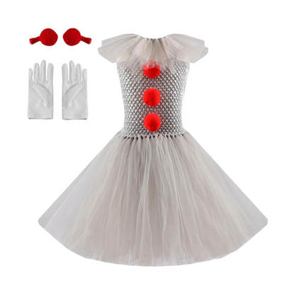 Clownkostüm Mädchen Tutu Kleid Halloween Festlich - Image 2
