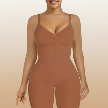 Damen Body Bauchkontrolle Formwäsche Figurformender Body