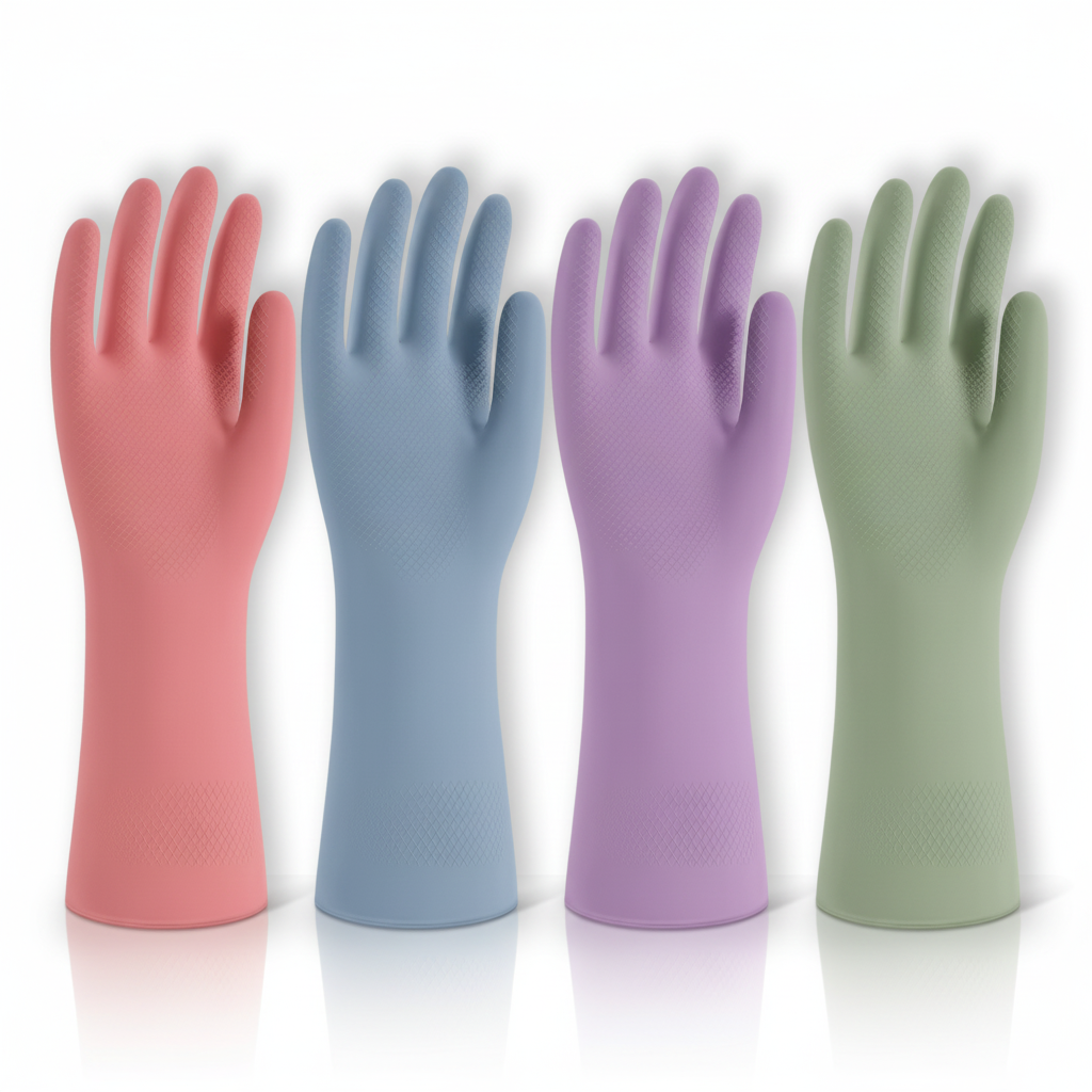Gants en caoutchouc cuisine Gants vaisselle Nettoyage ménage
