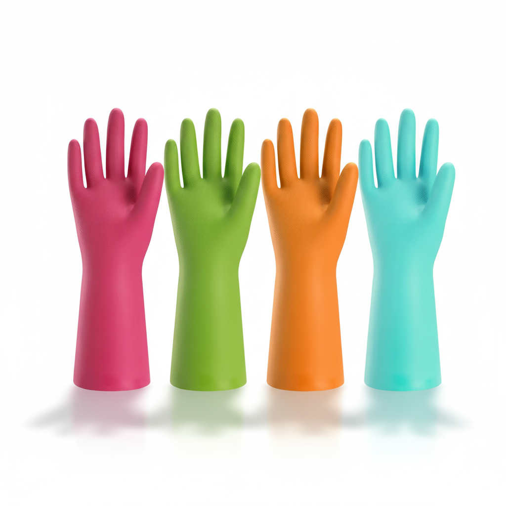 Gants en caoutchouc cuisine Gants vaisselle Nettoyage ménage