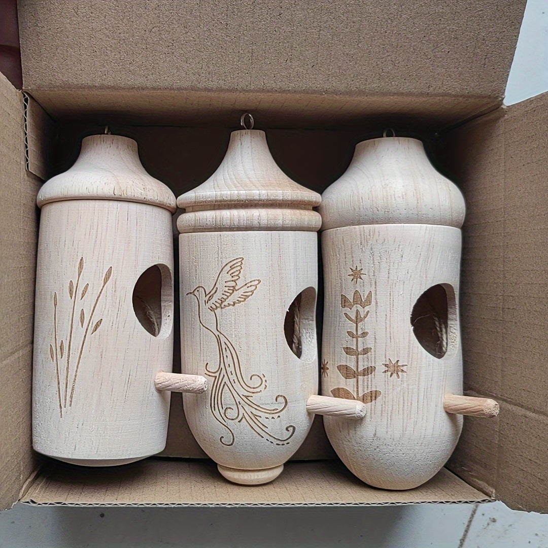 Vogelhaus Holz Hängend Modernes Design