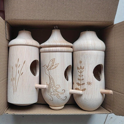 Vogelhaus Holz Hängend Modernes Design