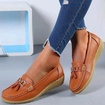 Damen Loafers Orthopädisch Quaste Lässig - Image 1