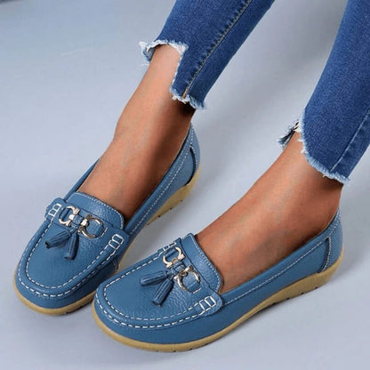 Damen Loafers Orthopädisch Quaste Lässig - Image 10