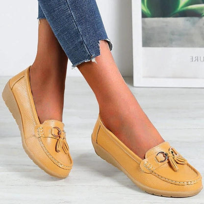 Damen Loafers Orthopädisch Quaste Lässig - Image 13