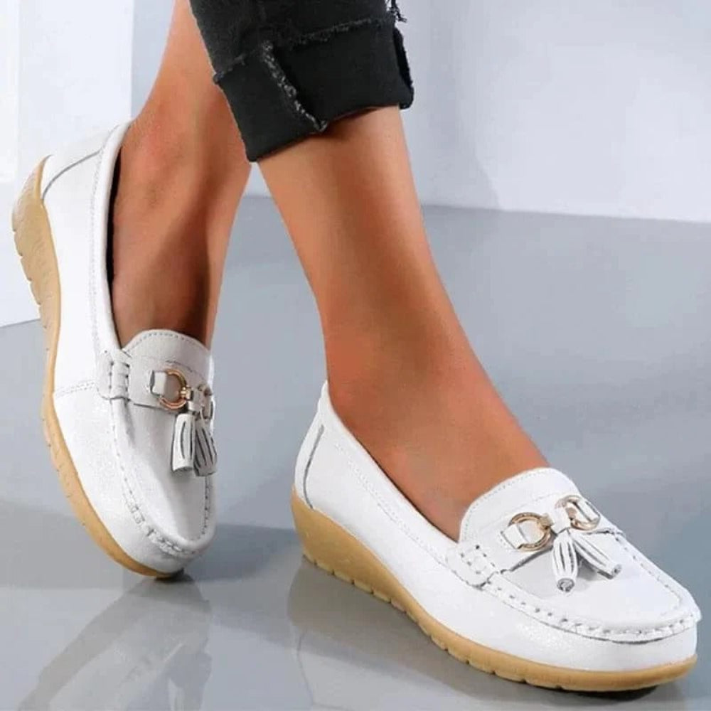 Damen Loafers Orthopädisch Quaste Lässig - Image 16