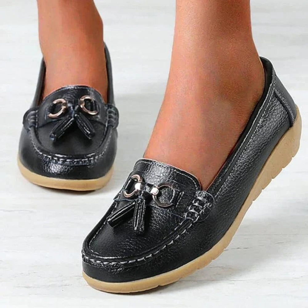 Damen Loafers Orthopädisch Quaste Lässig - Image 7