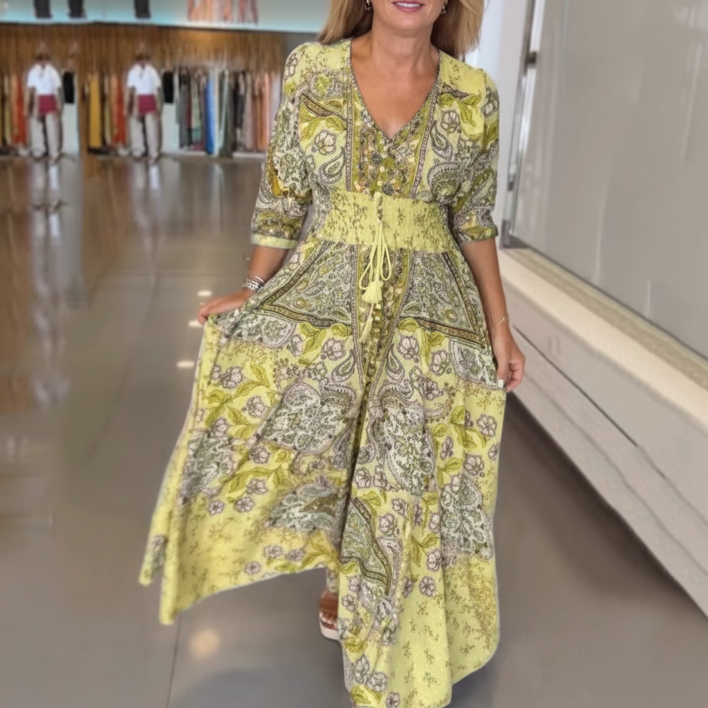 Damen Sommerkleid Blumen Maxi - Image 14