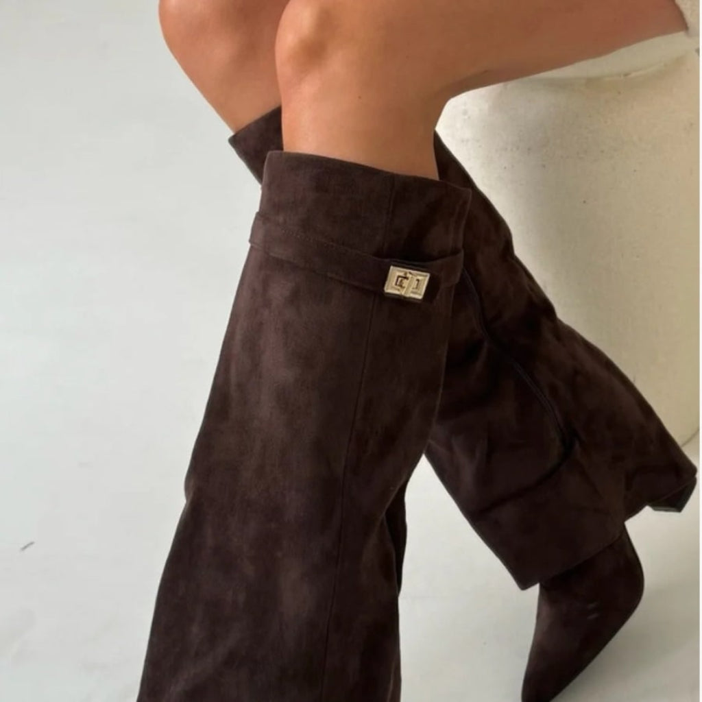 Damenstiefel Spitz Zulaufende Wade - Image 14