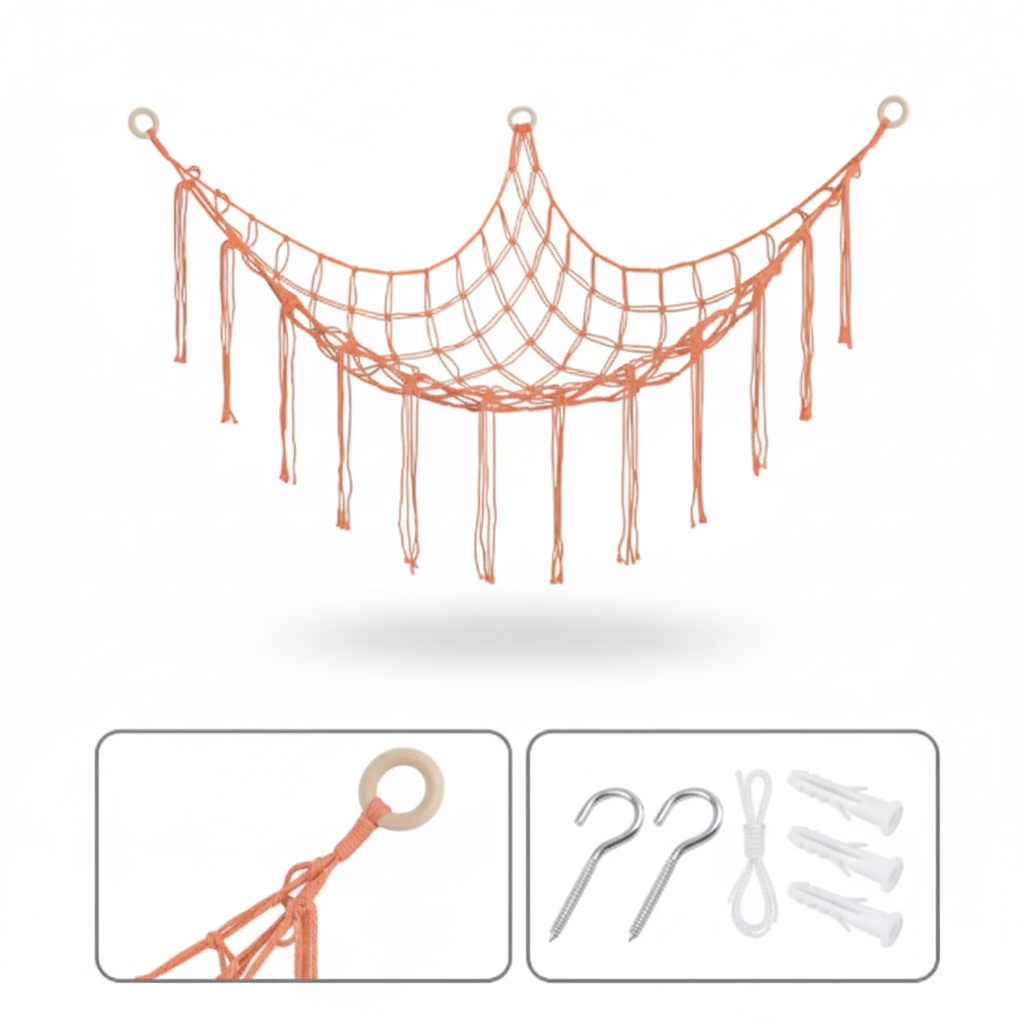Storage Net Hammock Stuffed Animal Toy Net Kids Room
