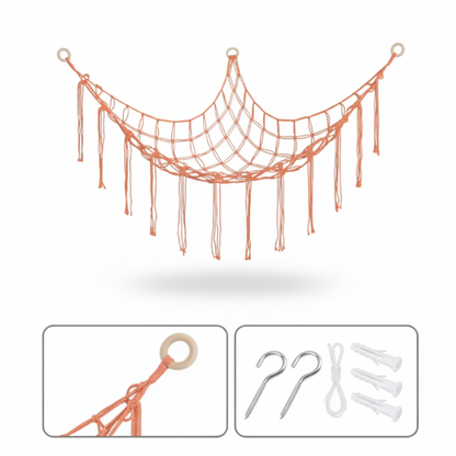 Storage Net Hammock Stuffed Animal Toy Net Kids Room