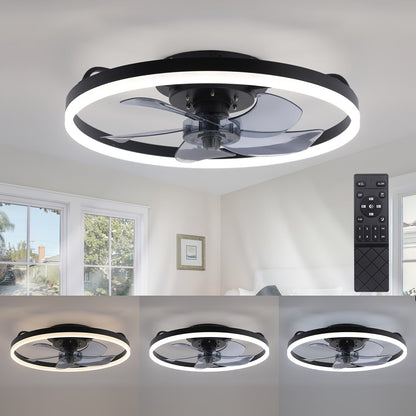 Deckenventilator LED Rotationslicht Fernbedienung Kühlung - Image 1
